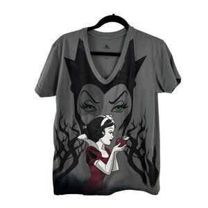 Disney Snow White V-Neck T-Shirt Women's Size S